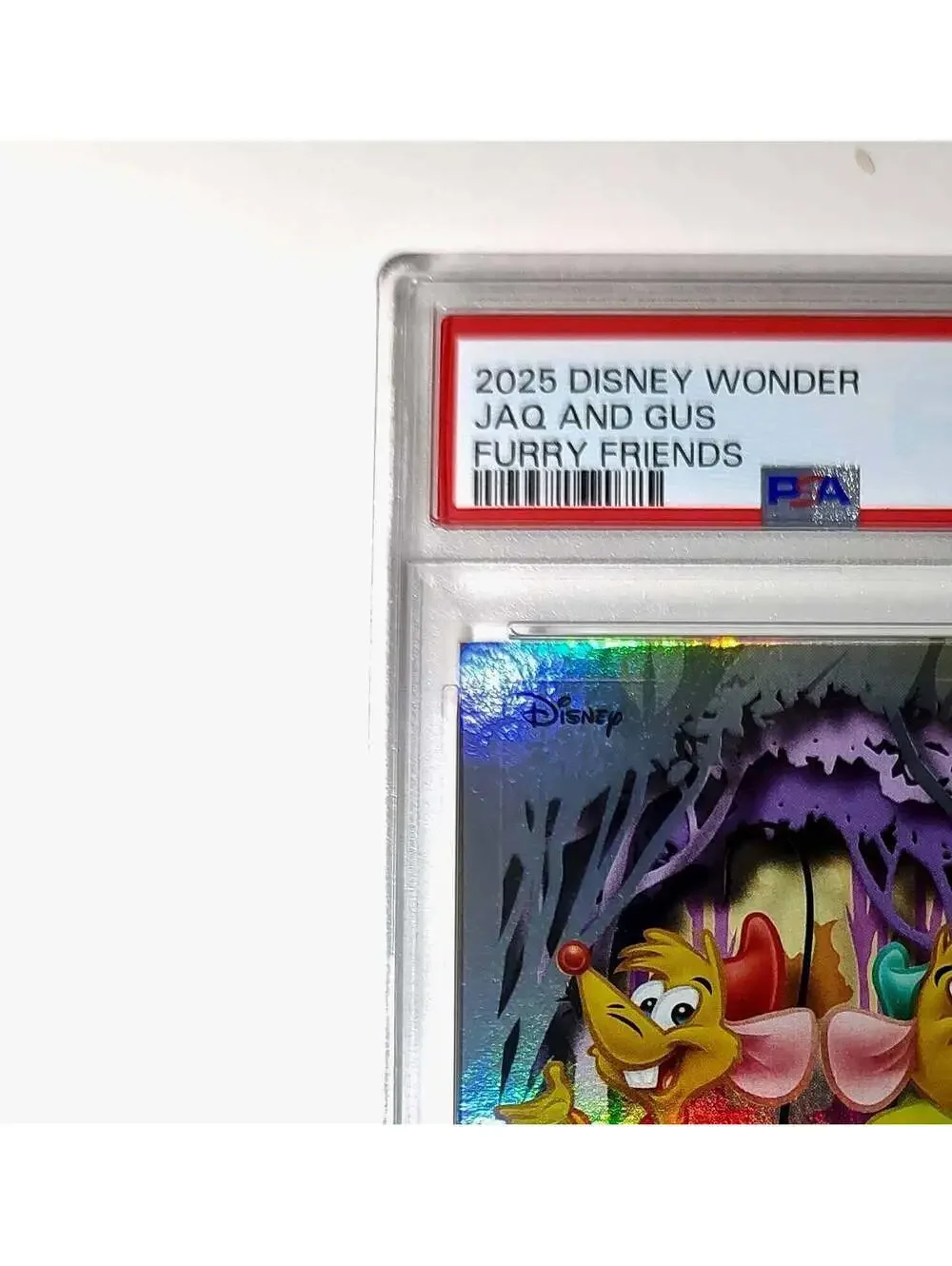 Jaq and Gus 2025 Topps Disney #FF-4 Furry Friends Card Cinderella PSA 8